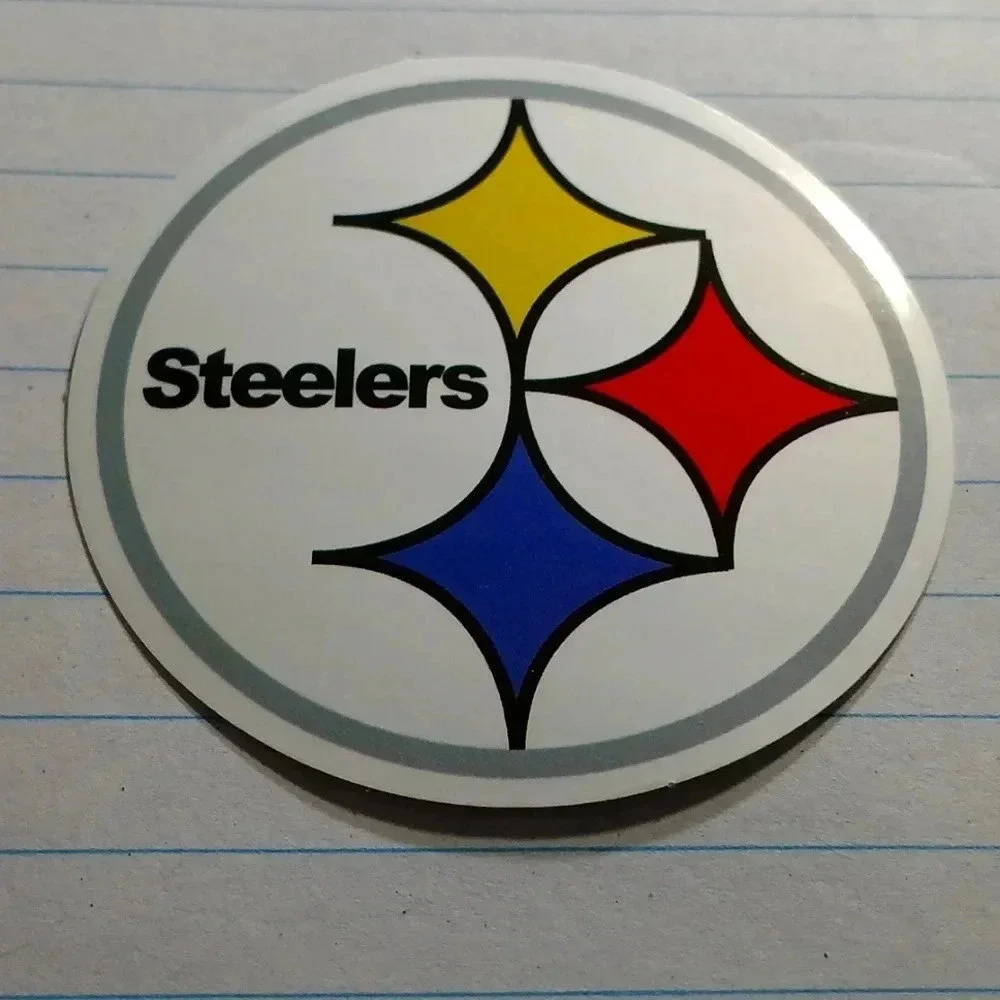 PITTSBURGH  STEELERS vintage waterproof sticker...nwt..we bundle..enjoy